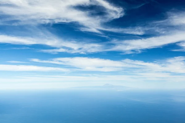 Ocean, sky and Tenerife island — Stock Photo, Image