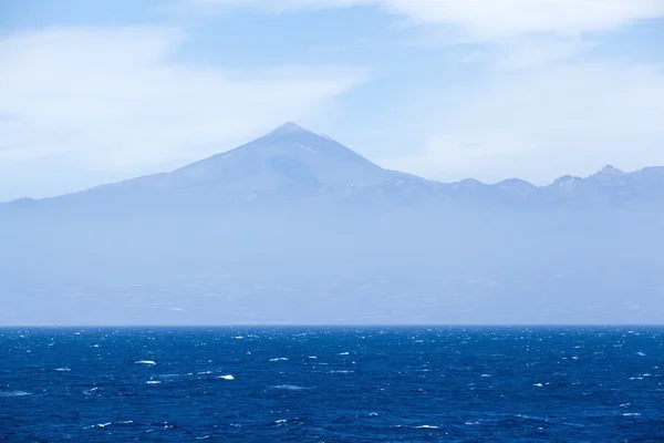 Ocean and Tenerife, Teide mountain — Stock Photo, Image