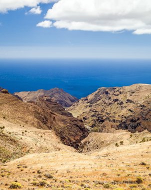 dağ güzel manzara, ada ve okyanus