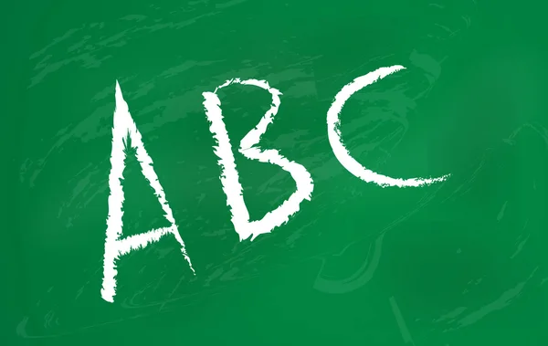 ABC na zelené — Stock fotografie