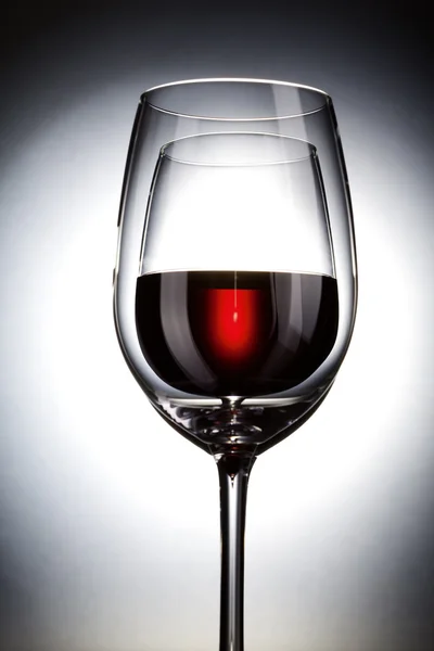 Een glas rode wijn abstract — Stockfoto