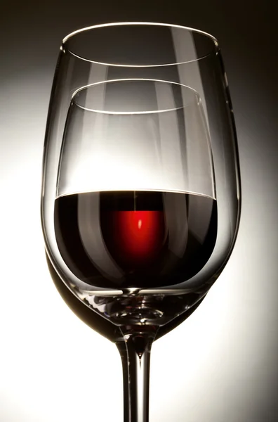 A glass of red wine abstract — Stock Photo, Image