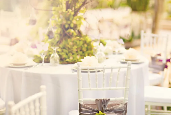 Mesa de decoração de casamento — Fotografia de Stock