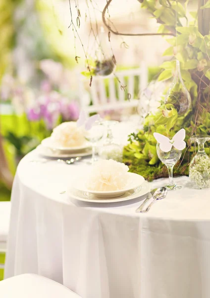 Mesa de decoración de boda —  Fotos de Stock