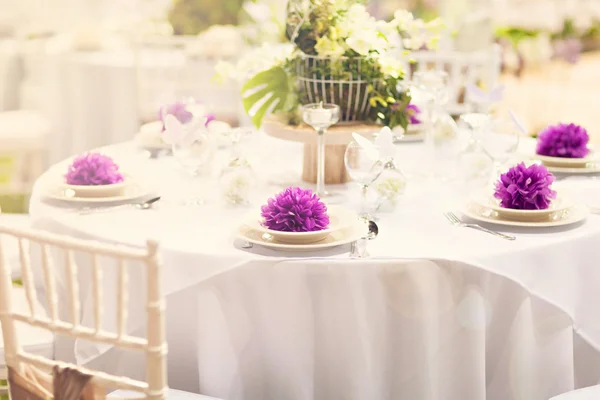 Wedding decoration table — Stock Photo, Image