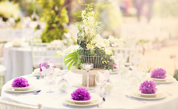 Mesa de decoración de boda — Foto de Stock