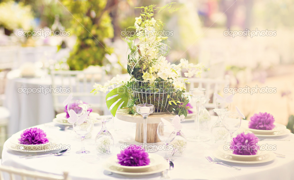 Wedding decoration table