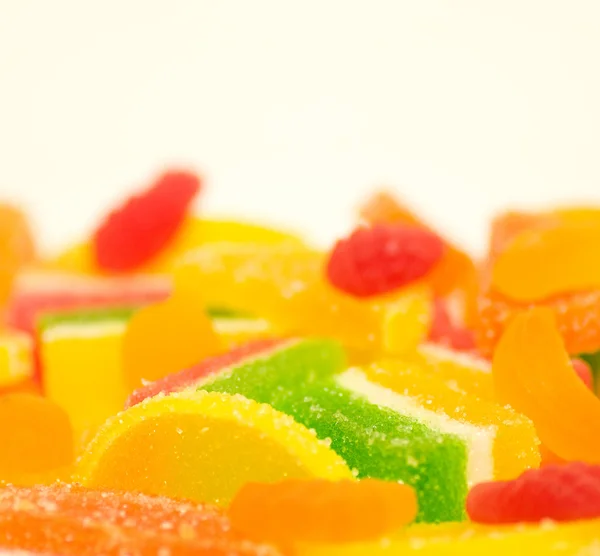 Kolorowe cukierki z bliska — Zdjęcie stockowe