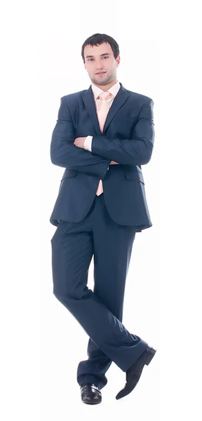 Young business man on white background — Stock Photo, Image