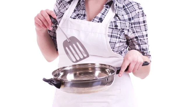 Mulher na cozinha — Fotografia de Stock