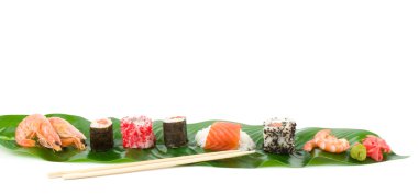 geleneksel Japon yemekleri suşi. suşi koleksiyonu