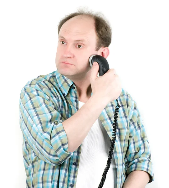 Man scheren met een elektrisch scheerapparaat. — Stockfoto