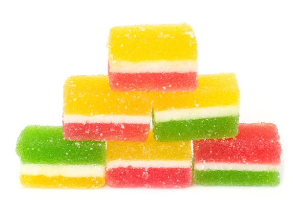 Süßigkeiten auf weißem Hintergrund. — Stockfoto
