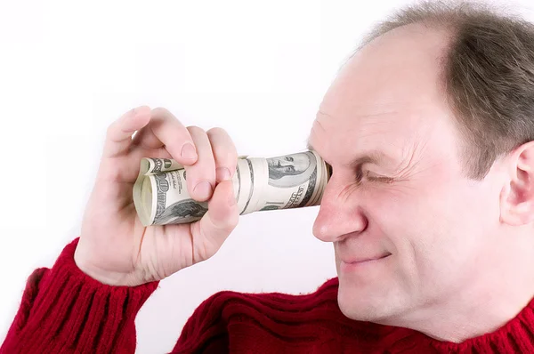 Man with money Royalty Free Stock Photos