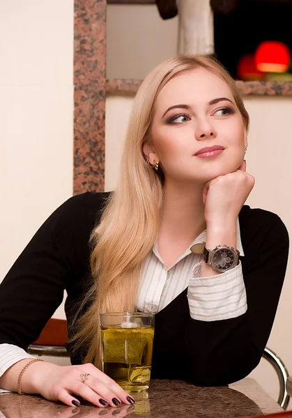 Beauty portrait of a blond — Stock Photo, Image