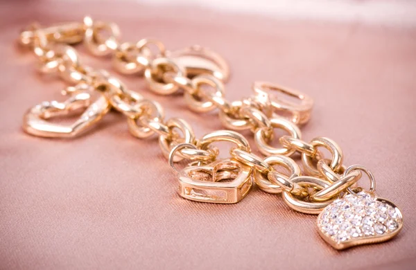 Beautiful jewelry on background — Stock Photo, Image