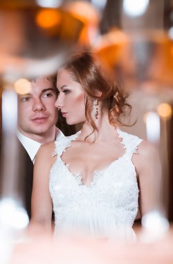 genç bir çift, düğün günü