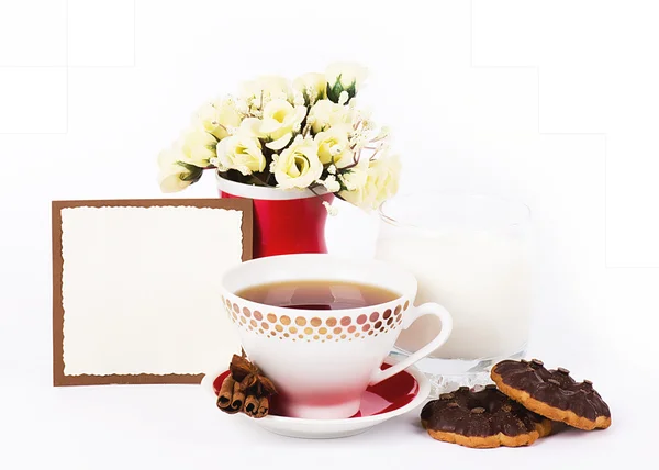 Pequeno-almoço na mesa — Fotografia de Stock