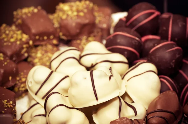 Delicious chocolate pralines — Stock Photo, Image