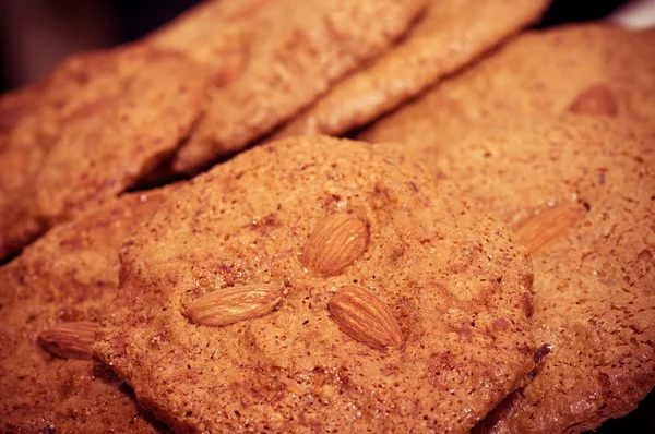 Biscotti di mandorle fatti in casa — Foto Stock