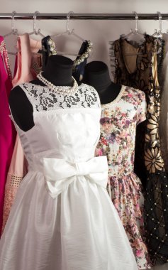 Fashion beautiful dress on a mannequin