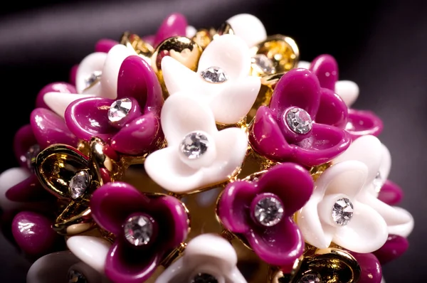 Beautiful jewelry on white background — Stock Photo, Image