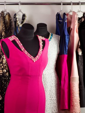 Fashion beautiful dress on a mannequin