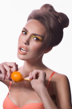 mandarin güzel moda kız