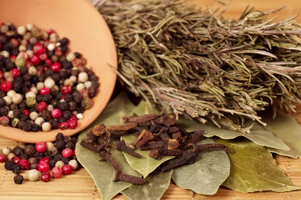 Färgglada paprika mix och kryddor — Stockfoto