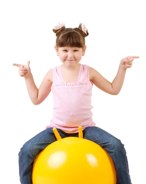 Mädchen im Fitnessstudio — Stockfoto