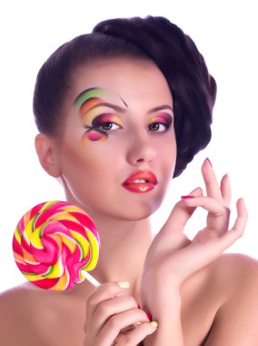 spiral lolipop kızla