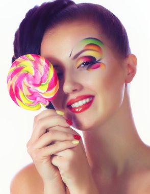 spiral lolipop kızla