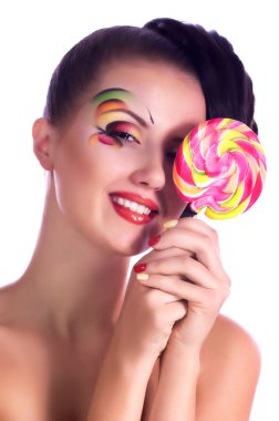 spiral lolipop kızla
