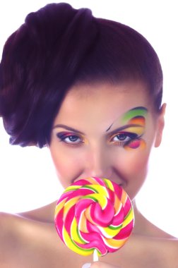 spiral lolipop kızla