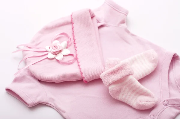 Baby girl colorful clothes — Stock Photo, Image