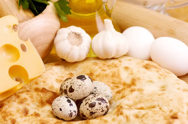 Ingredients for the dough — Stock Photo, Image