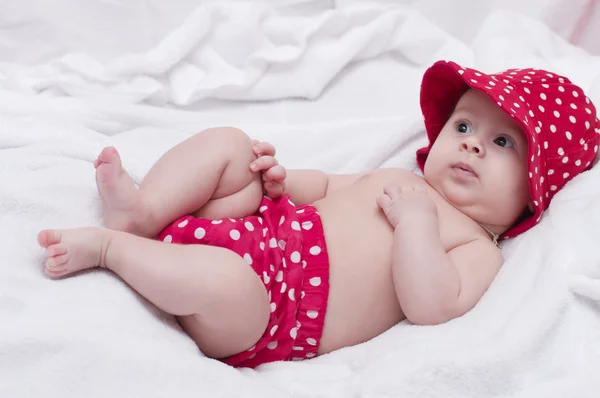 Girl in hat — Stock Photo, Image