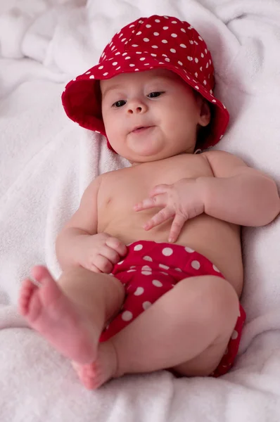 Girl in hat — Stock Photo, Image