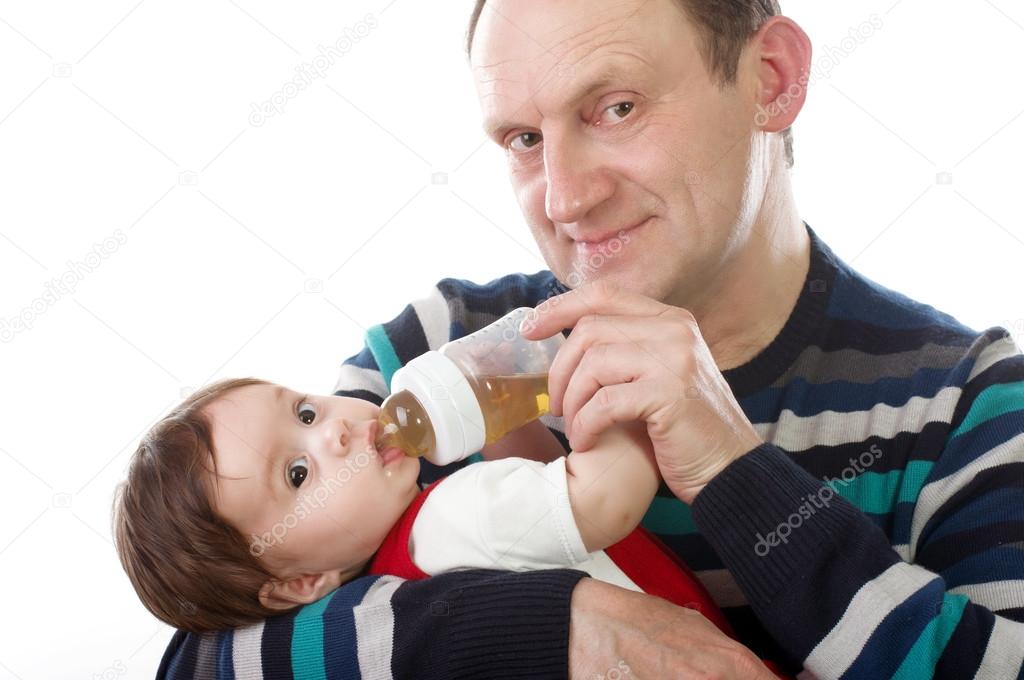 Grandfather with Baby