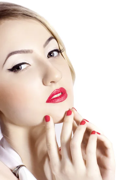 Beautiful woman with makeup Stock Picture