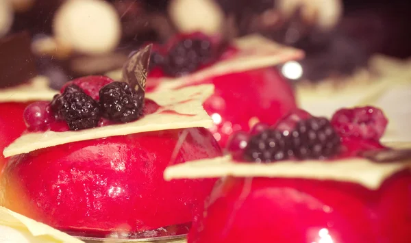 Jelly with berries — Stock Photo, Image