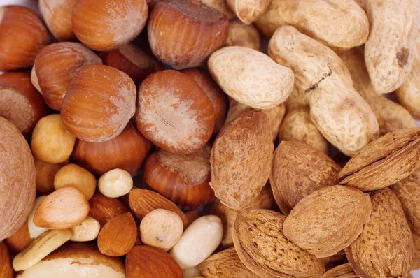 Nuts background — Stock Photo, Image