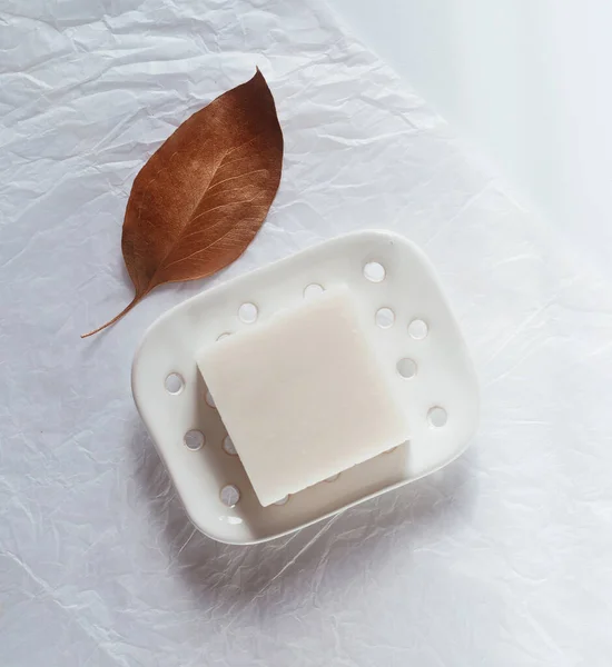 Savon Artisanal Nettoyage Maison Respectueux Environnement Beauté Écologique Soins Corps — Photo