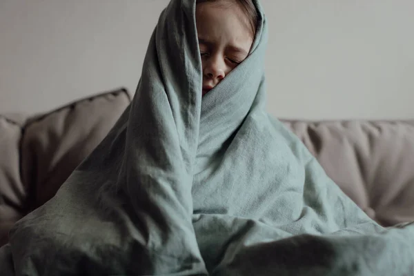 Zastavte Válku Modlete Ukrajinu Stojíme Při Ukrajině Ukrajinské Vyděšené Dítě — Stock fotografie