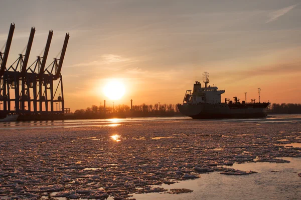 Haven van Hamburg Rechtenvrije Stockafbeeldingen