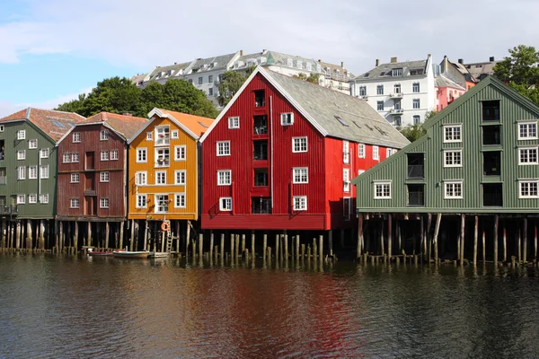 Trondheim budynków — Zdjęcie stockowe