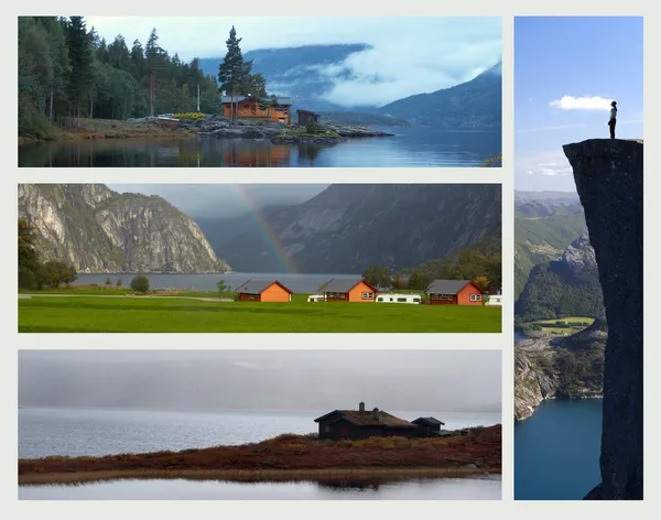 Collage - Noorwegen — Stockfoto