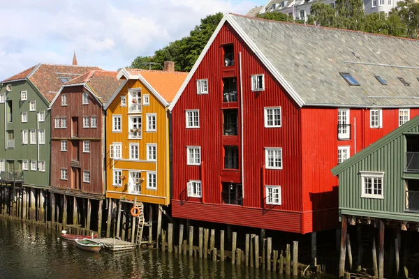 Trondheim budynków — Zdjęcie stockowe