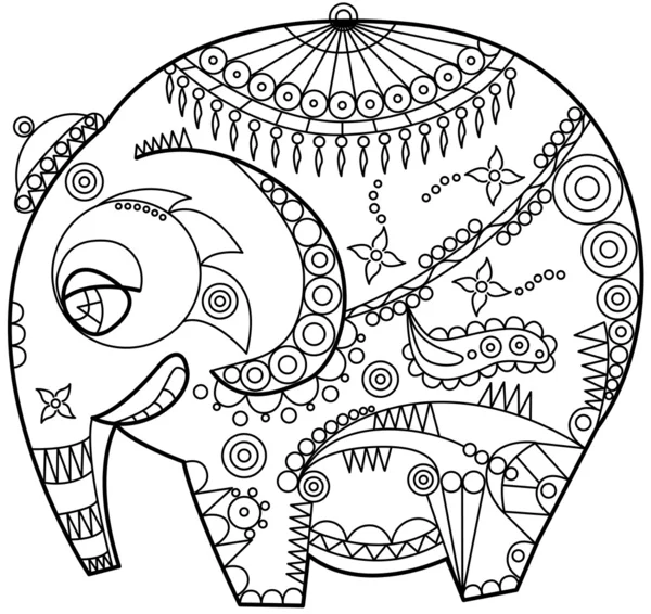 Elefante ornamentado —  Vetores de Stock