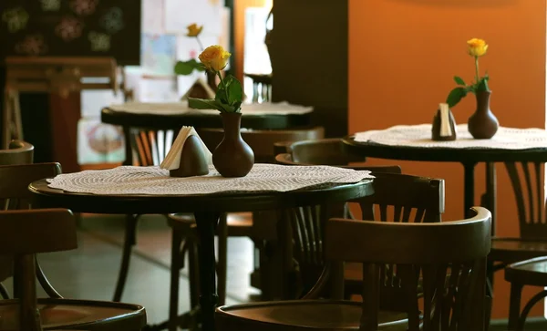 Tables in the cafe — Stock Photo, Image